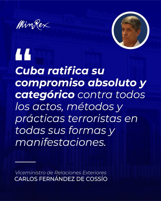 La soberanía no se negocia: la defenderemos siempre y lucharemos sin tregua contra el terrorismo. 
#NoAlTerrorismo #icidca #CubaEstáFirme  <a href="/ICIDCA3/">ICIDCA AZCUBA</a>