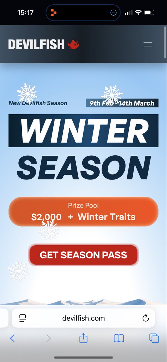 2 WEEKS LEFT OF THE WINTER SEASON❄️

$2,000 in rewards to be won! 

Join us 🔥