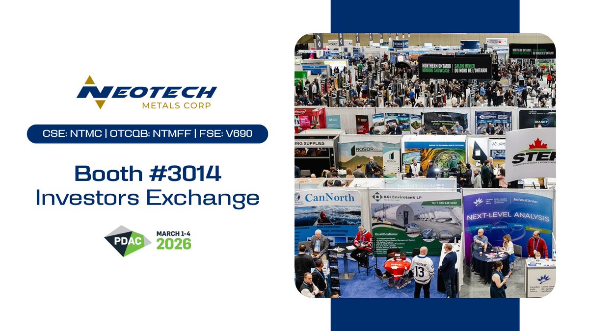 Neotech Metals (CSE: NTMC) (OTCBQ: NTMFF) tweet media
