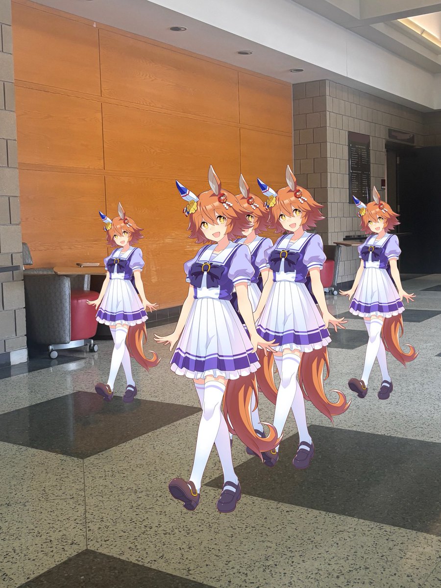 THERE ARE FIVE OF THEM THAT KEEP FOLLOWING ME EVERYWHERE I GO