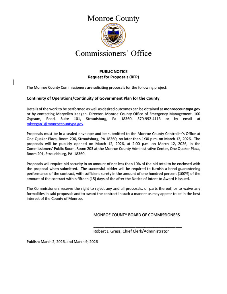 Monroe County PA tweet media