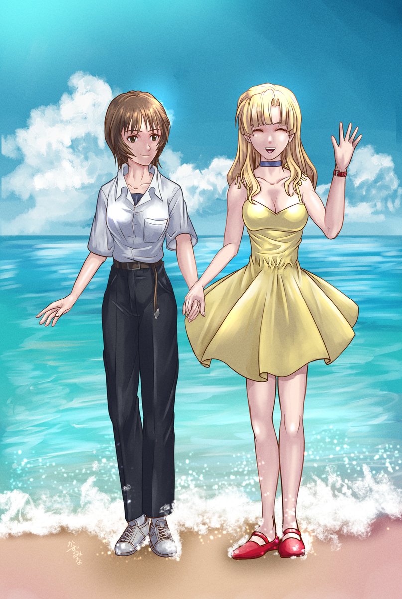 ママ達は子供たちの服を着てみたかった…だって！
#エヴァンゲリオン #fanart