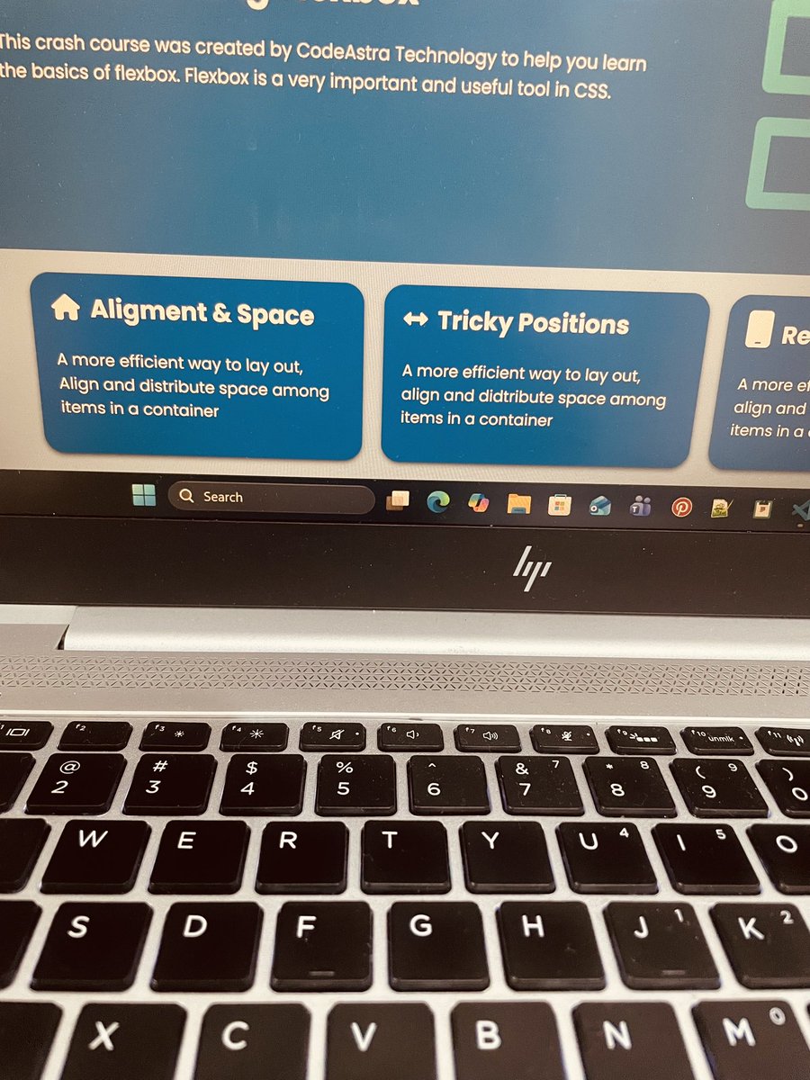 codeastra2025's tweet photo. Day 16/100 💻

CSS Box Model finally makes sense.
Min/max width &amp; height ✔️
Display &amp; position ✔️
Browser width calculations ✔️

Z-index is stressing me… but we go again tomorrow 😌🔥

#100DaysOfCode #CSS #BuildInPublic https://t.co/gvE9UuMnqz