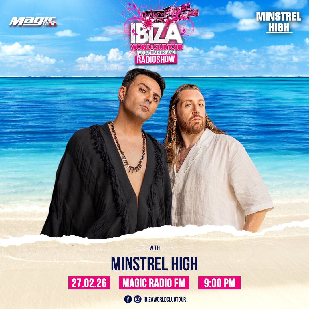 Tonight 21:00 hrs local time @ibizaworldclubtour #magicradio #worldwide #uk #fm #broadcast