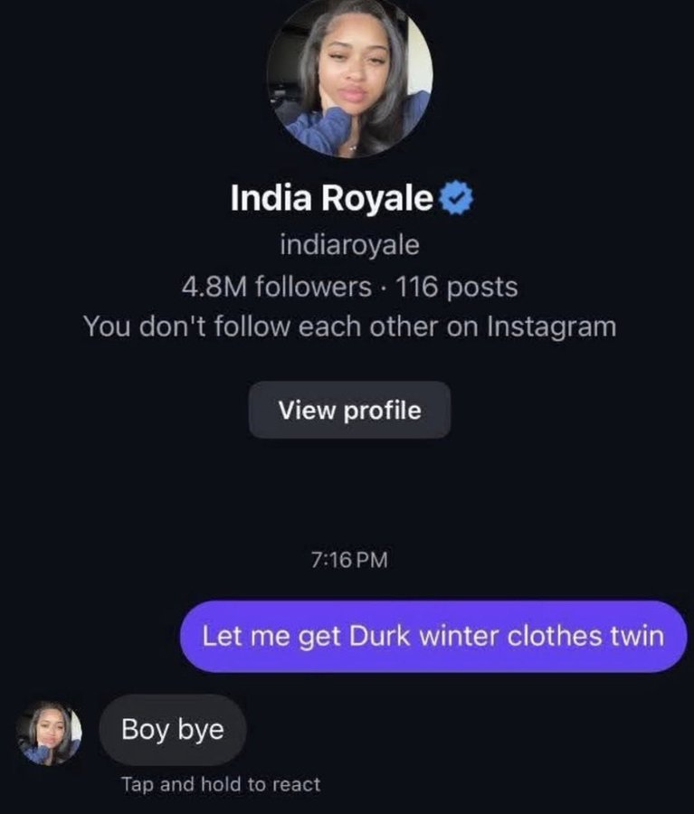 VRoyAllDay's tweet photo. Let me get Durk’s winter clothes 😭 https://t.co/HiM8marv7A