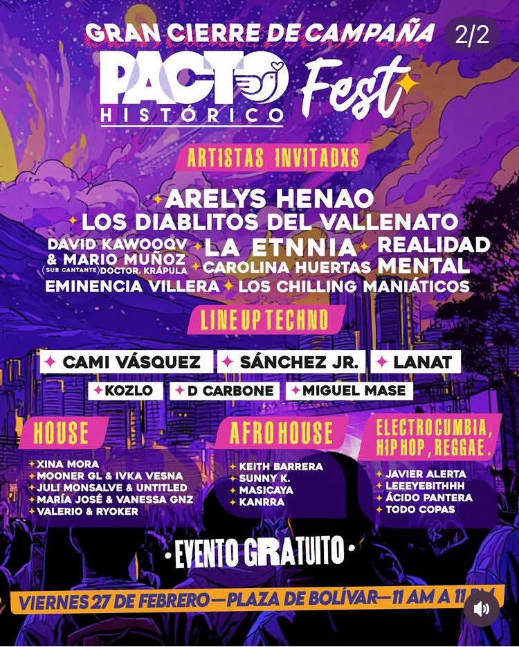 melaniatrompo's tweet photo. @Farmercampo_100 En la encuesta de ayer y en la encuesta de hoy, gana Cepeda en segunda vuelta, con quien sea.
Hoy nos vemos en #PactoFestConIvan https://t.co/3l3KfQiCry