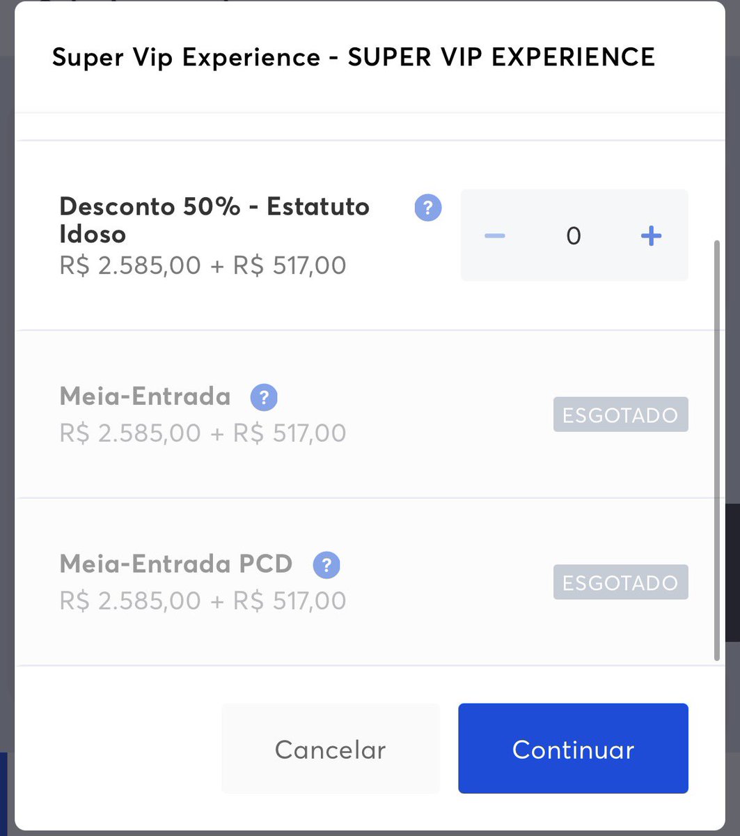 Monbebe, esses são alguns dos setores e os ingressos que se encontram esgotados no momento. 

Não desistam ainda, tem ingresso disponível e outros podem voltar a qualquer momento.

TODOS os ingressos PISTA estão disponíveis agora!

#MONSTAXnoBrasil