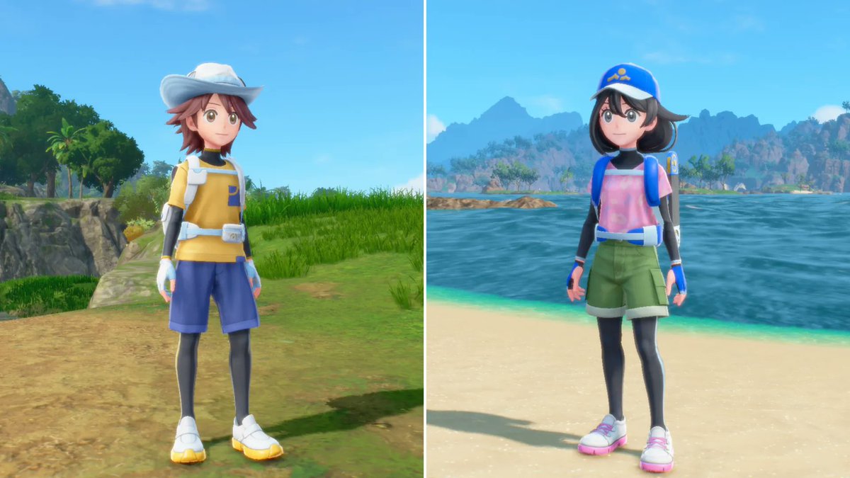 Sifu_pokePress's tweet photo. 【ポケモン風並】バージョン違い

✅主人公の服装は、『ポケットモンスター ウインド』『ポケットモンスター ウェーブ』で異なります
どっちを選ぶ？ https://t.co/ObCkUeQyoH
