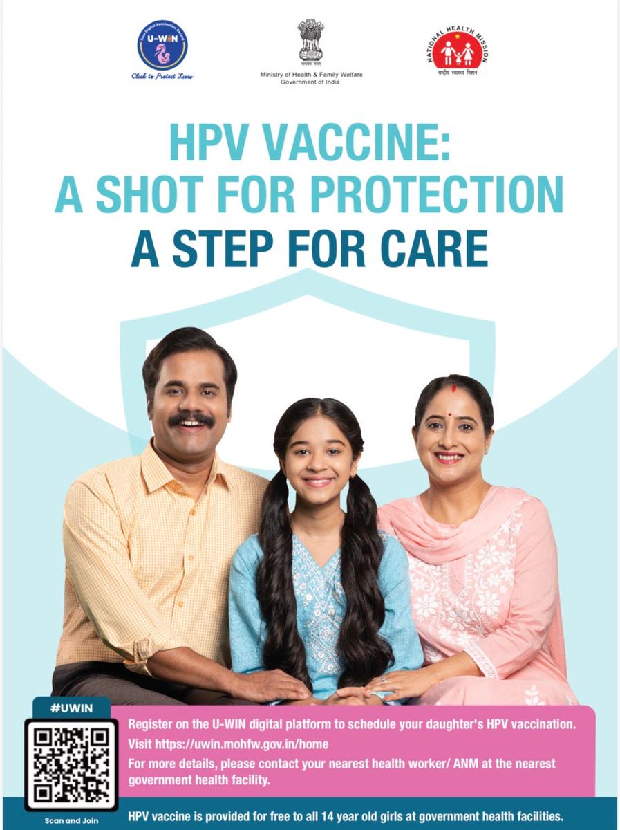 dioudhampur's tweet photo. Protect today, prevent tomorrow — HPV vaccine for a healthier future. 💙
#HPVVaccine #ShotForProtection #StepForCare #UWINScheme #Immunization #PreventCervicalCancer #HealthForGirls #PublicHealth #MoHFW #HealthyIndia #VaccinationDrive #CareForHer https://t.co/fjFMeXK1L0