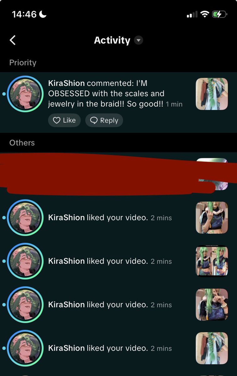solarreject's tweet photo. yeah i can die now. holy shit what do you actually mean THE zhongzhu artist just saw my tiktok account and liked FOUR OF MY BAIZHU VIDEOS i’m sorry i won’t ever recover from this i’m such a fanboy kirashion ily and il ur art😭😭💚💚 https://t.co/K7s6vaqDoY