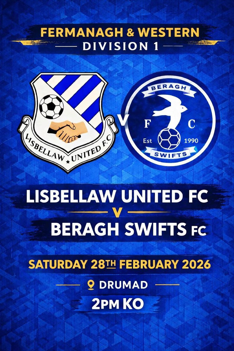 LisbellawUnited's tweet photo. ⚽️SENIOR ACTION⚽️ 
Only the 1st team out this weekend with a game at home for the first time in 11 weeks! 
Good luck to all involved &amp; please come out &amp; show your support 🤞
Safe travels to our U18s also as they make their way to Spain today ☀️🏆 https://t.co/2WXku87dkV
