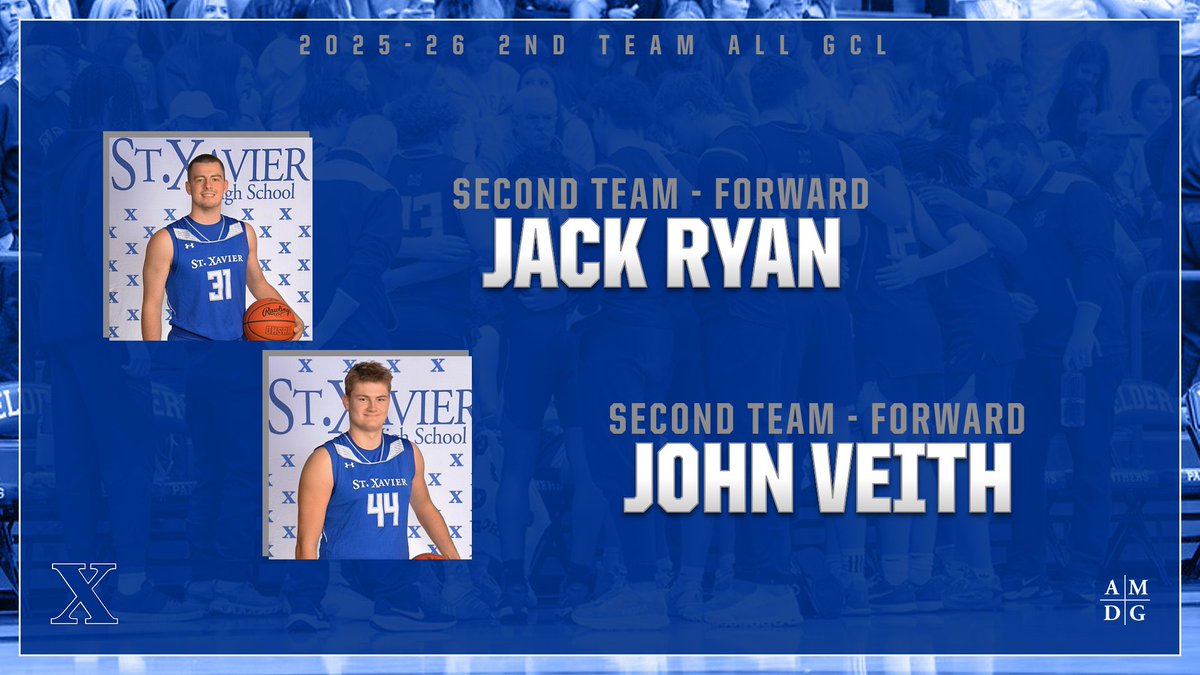 stxsports's tweet photo. Congratulations to our 4 Basketball Bombers who earned all GCL honors for their play in the 25-26 season!

First Team: 

Liam McGeady ‘27
Luke Sorce ‘26

Second Team: 

Jack Ryan ‘26
John Veith ‘26

#GoBombers | #AMDG https://t.co/fByE0xtKI5