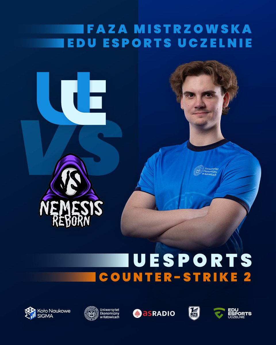 uesports_kat's tweet photo. Lecim dalej ⏩

Po ostatnim potknięciu mamy w planach wyrównać nasz bilans w fazie mistrzowskiej @eduesportsuczelnie. Po drugiej stronie barykady @nemezischorzrow – reprezentacja WSB Merito Chorzów.

🗓️ 27.02.2026
⏰ 21:37 (oficjalnie o 21:30)
📺 Bez streama 😭

KibicUEmy 🔥 https://t.co/qVUBYD5HKw