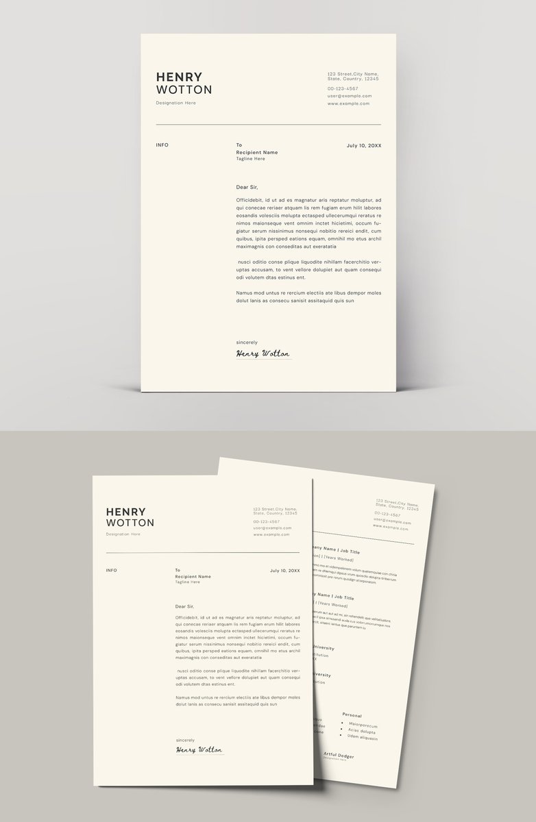 weandthecolor's tweet image. An Adobe InDesign Resume and Cover Letter Template That Proves Less Is Always More weandthecolor.com/an-adobe-indes…

#resume #cv #adobeindesign