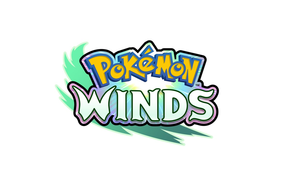 Pokémon Winds and Pokémon Waves logo, high-quality!