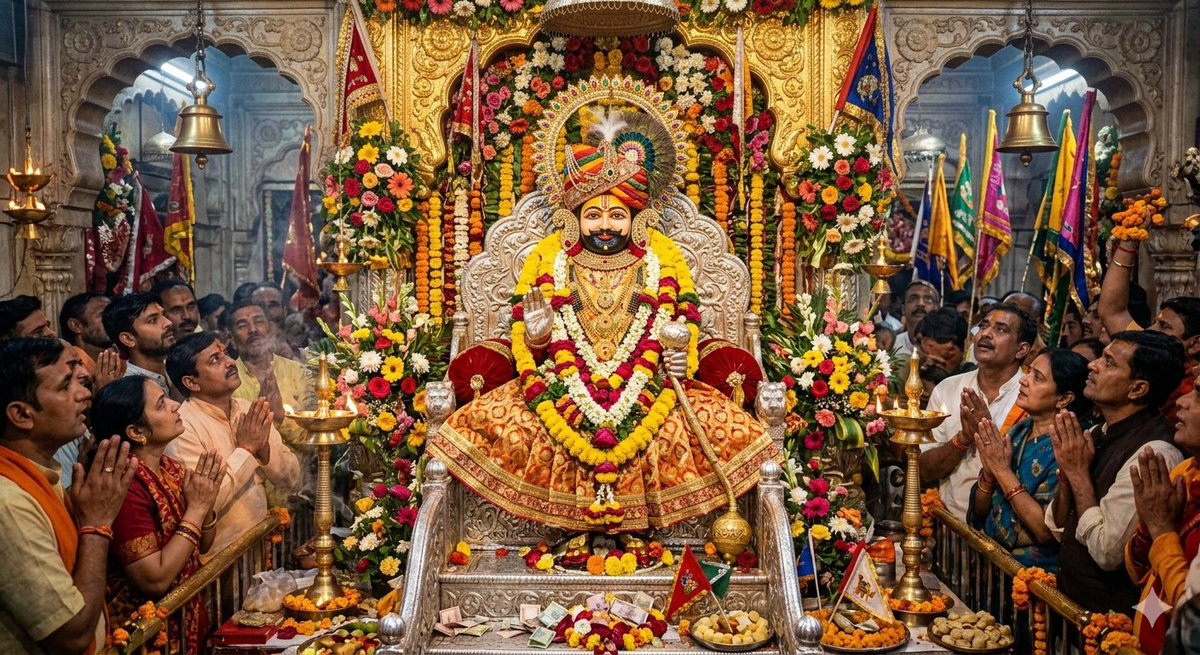 फाल्गुन एकादशी की शुभकामनाएं।

जय श्री खाटूश्यामजी
जय जय श्री श्याम जी

अवसर: फाल्गुन एकादशी (श्याम बाबा का मुख्य पर्व)

​मुख्य आकर्षण: भव्य भजन संध्या एवं निशान दर्शन
​विशेष: कल द्वादशी को निशानों का शिखर पर अर्पण

​"हारे का सहारा, बाबा श्याम हमारा।"