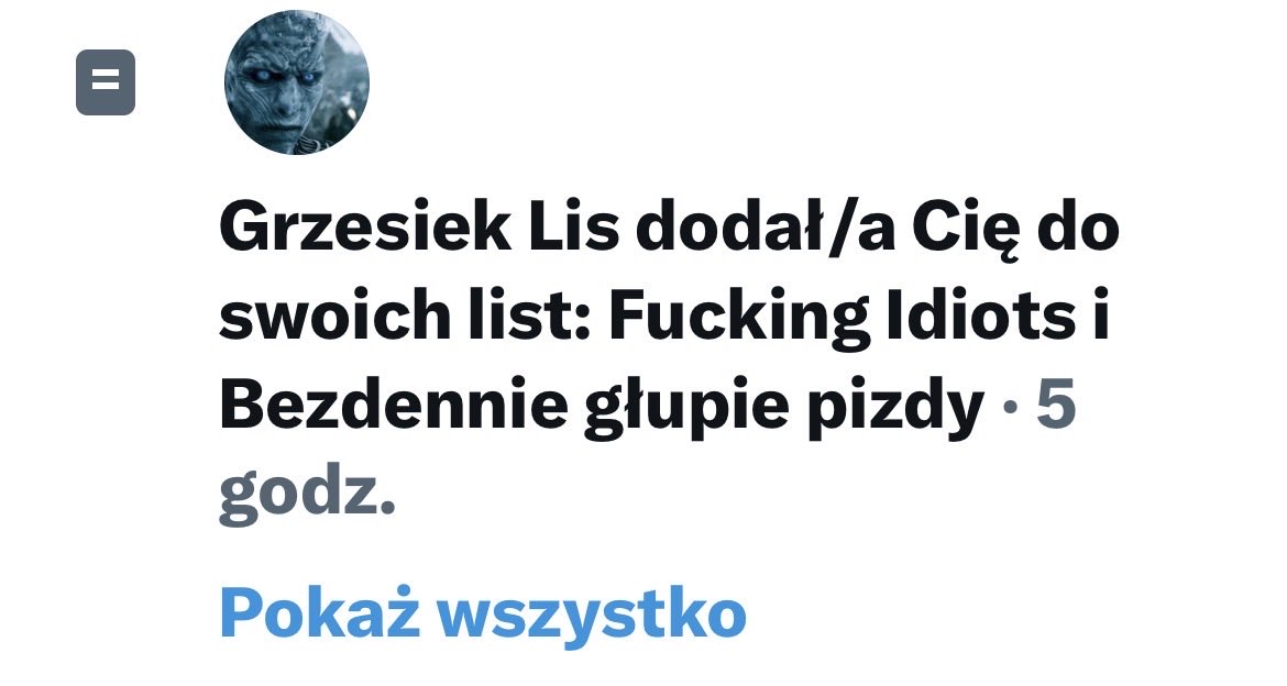 Tak urocze wpisy i informacje trafiają do mnie niemal codziennie. Popisy erudycji i miłości do bliźniego.