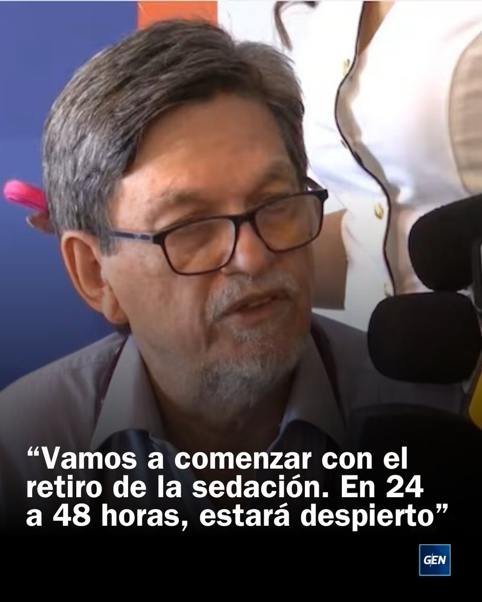 SomosGEN's tweet photo. #GenInforma | Antonio Barrios informó que Horacio Cartes evoluciona favorablemente tras su internación y aseguró que son optimistas respecto a su recuperación.
Por su parte, el Dr. Eugenio Báez confirmó que el exmandatario fue sometido a un procedimiento quirúrgico para la implantación de un marcapasos, el cual se realizó sin complicaciones.
Además, adelantó que comenzarán con el retiro de la sedación y que en un plazo de 24 a 48 horas el paciente estaría despierto.
#HoracioCartes #Noticias #Actualidad