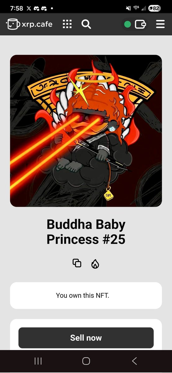 NancyBerry8524's tweet image. Thank you @AdrianC86832115 for this adorable @PrincessNFT Buddha Baby. I truly love it!!