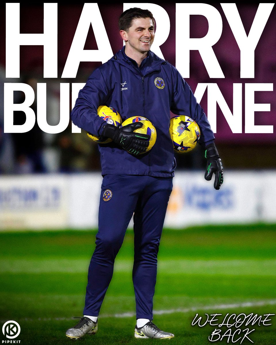 shrewsburytown's tweet photo. 🧤 𝗛𝗮𝗿𝗿𝘆’𝘀 𝗵𝗼𝗺𝗲!

We’re delighted to confirm Harry Burgoyne has rejoined the club as our new goalkeeper coach 💙🧡

Welcome back, Harry! 👊