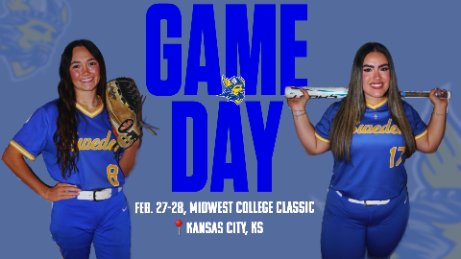 🥎🥎GAMEDAY🥎🥎
⭐️Swedes Softball⭐️
🆚Midland University Warriors @🕝2:30 PM
🆚Baker University Wildcats @🕠5:30 PM
💹web.gc.com/teams/GjtJcqln…

#RockarStockar #DalaDown #GoSwedes
