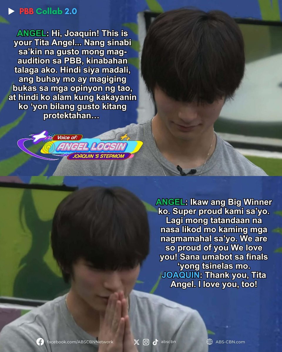 Paiyak na sana ako. Yung tsinelas talaga ang tunay na big winner. Ang kulit ni Angel. Hahahaha

BBS JOAQUIN