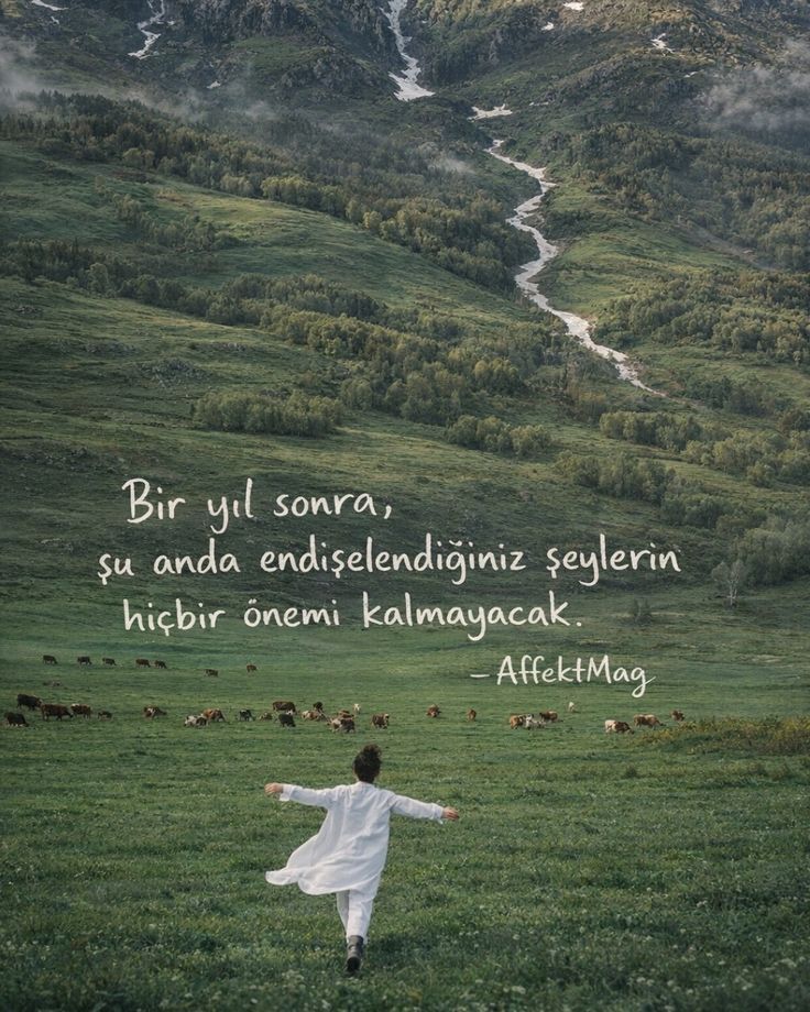 Bir yıl sonra, şu anda endişelendiğiniz şeylerin hiçbir önemi kalmayacak.