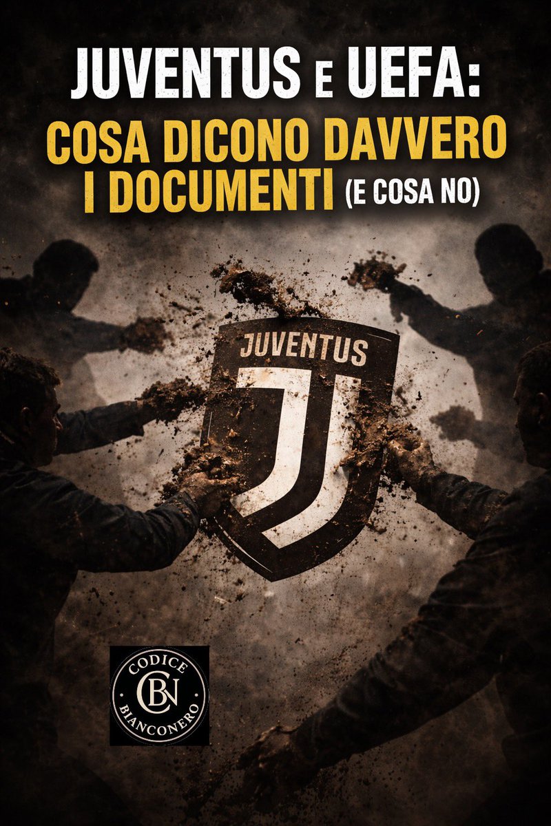 EpicureoUgo85's tweet image. 🚨 “A giugno l’UEFA vieterà alla Juventus di inserire nuovi giocatori.”

No. Questo non è scritto da nessuna parte.

Ecco perché il pericolo annunciato non è una certezza:

1️⃣ Esiste un procedimento UEFA.
Non una sanzione già decisa.

2️⃣ La relazione parla di “possibili