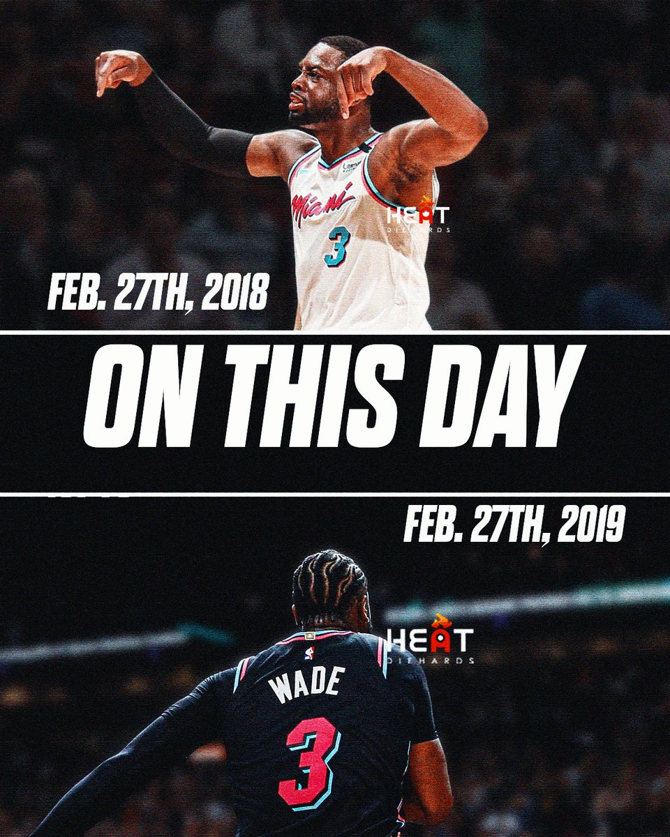 On This Day: Dwyane Wade Delivered Twice.

In 2018, Dwyane Wade knocked down the clutch jumper over Ben Simmons to stun the Philadelphia 76ers.

One year later in 2019, he hit a one-legged, double-clutch three at the buzzer to beat the Golden State Warriors.