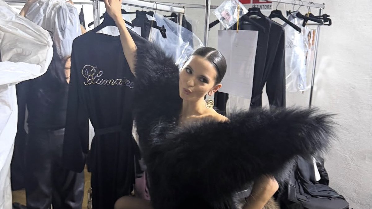 backstage at blumarine fw26 rtw 🍸