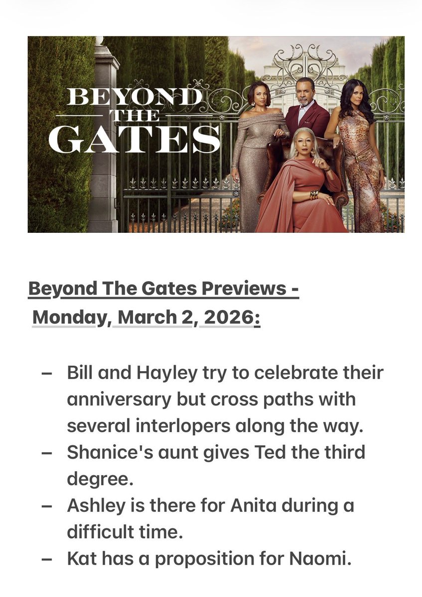 niki_smith1's tweet image. COMING UP next week on Beyond the Gates

March 2nd - March 6th ☘️

🚨🚨 SPOILERS INCLUDED 🚨🚨 

#BeyondTheGates #BTG #Previews #Spoilers
