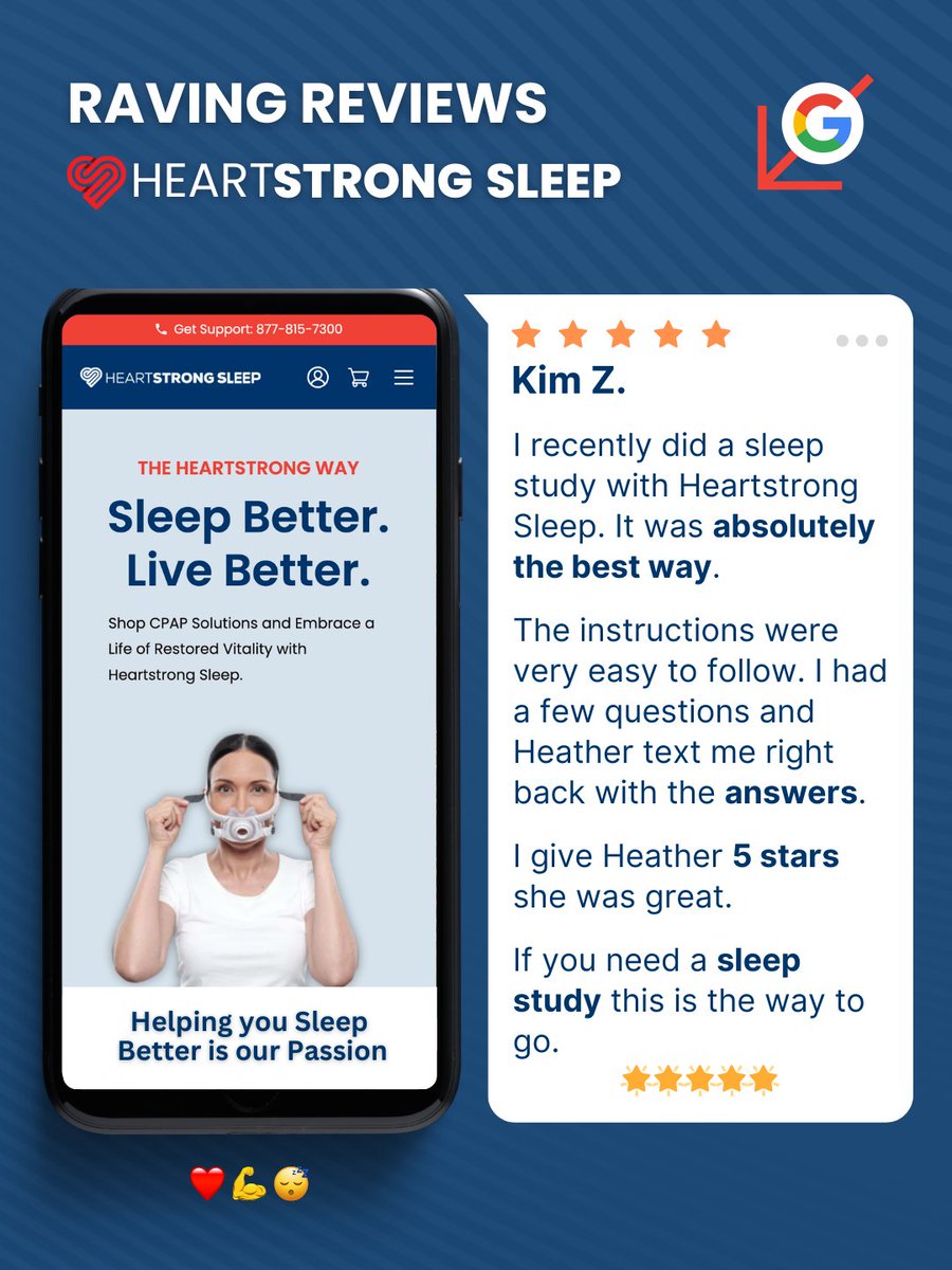 heartstrongzzzz's tweet image. Happy Fan-Friday!

Another 5-star sleep study and kudos for Heather!  

Have a great weekend everybody!
💖💪🏽😴

#sleep #sleepstudy #sleepapnea #osa #cpap #googlereview