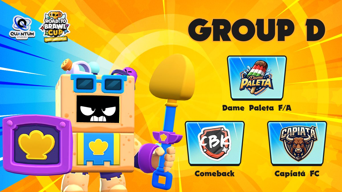 _QuantumStudios's tweet photo. 🔥It all comes down to Group D!

Road to Brawl Cup – South America West

The final battle of the Group Stage.
Everything is at stake.

⚔️ Only one advances.
⏰ 20:00 UTC
📺 Tune in live! https://t.co/fkZ1O6lHGr
