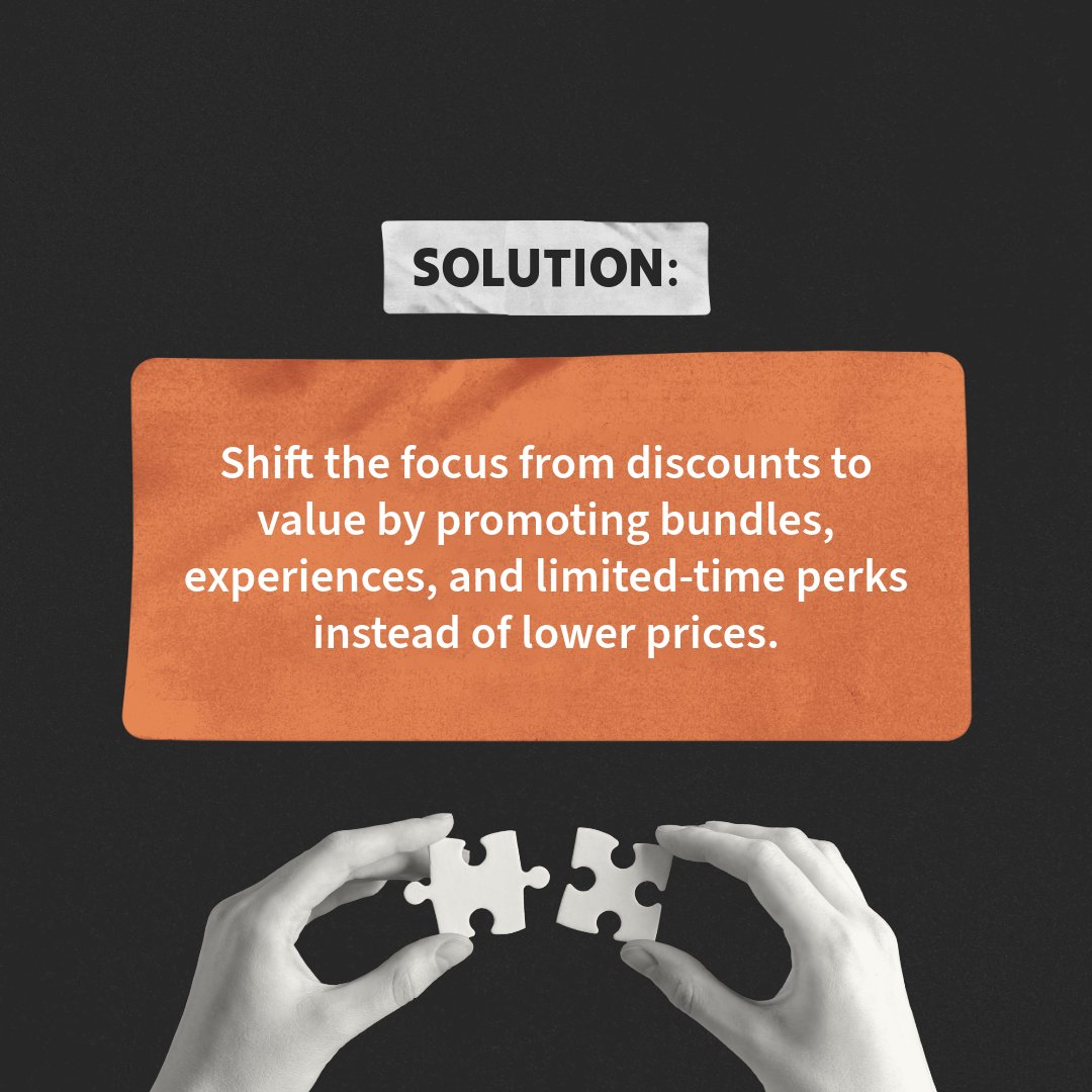 growwithraydius's tweet photo. Discounts can fill the room, but they can also drain your margins fast. Stronger positioning, smart bundles, and value driven messaging help you protect revenue while still giving guests a compelling reason to book. 

Sell the feeling and the outcome, not just the lowest price. https://t.co/fHJuwyYq7T
