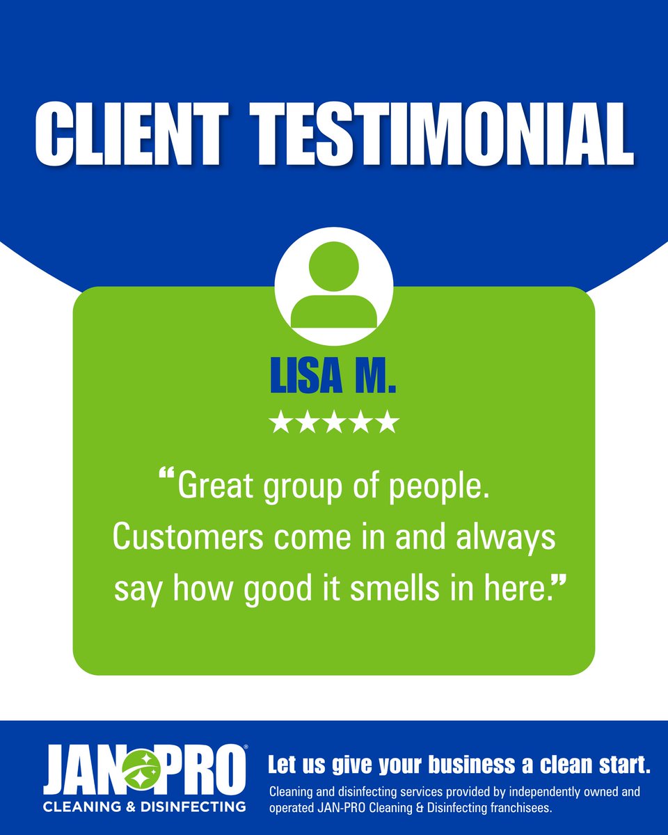 janprocentralga's tweet photo. Clean spaces. Happy clients. That’s our kind of win! JAN-PRO® Cleaning &amp; Disinfecting delivers reliable cleaning with results you can see, helping businesses look their best every day. https://t.co/G7rexogg8q