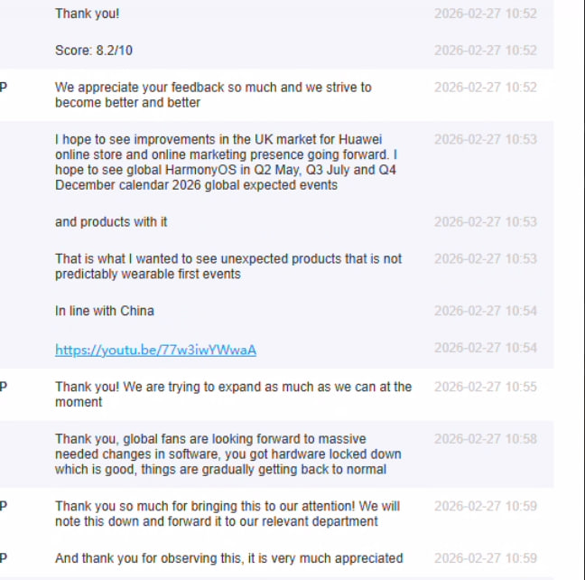 Huawei Support: 'Thank you! We are trying to expand as much as we can at the moment'
#Huawei #Expansion #ThirdOS #Global #TBA #API23 #API24 #HarmonyOS6 #HarmonyOS #NewProducts #2026lineups