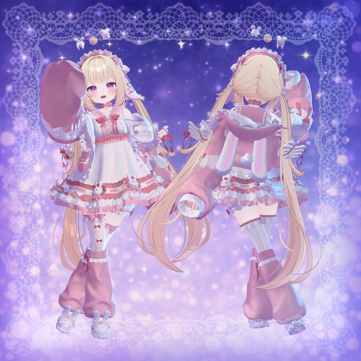 【新作衣装】Hopping Whip【ほっぴんほいっぷ】

🌙２日間限定50%offセール開催中🌙
フルパック ¥3200→¥1600
単品 ¥1500→¥750
1日23:59までにぜひGETしてね🫶

※追加対応分は追加対応時に単品半額セールを行います

またRP&amp;フォローで3名様にフルパックをギフト🎁
商品ページのスキ❤️100毎に+1名様