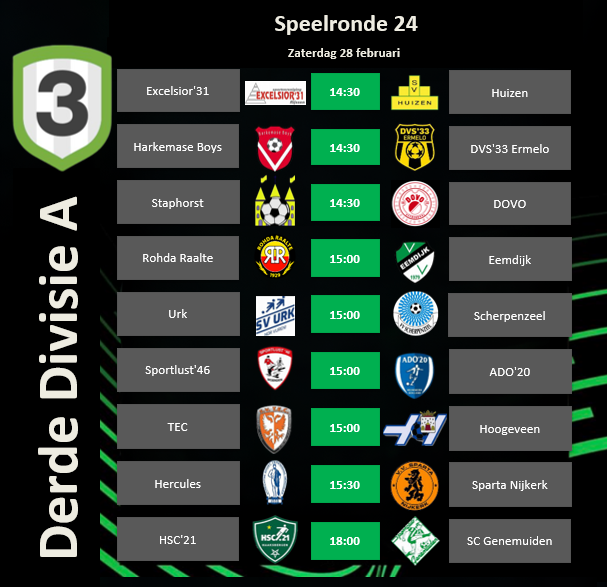 Derde Divisie tweet media