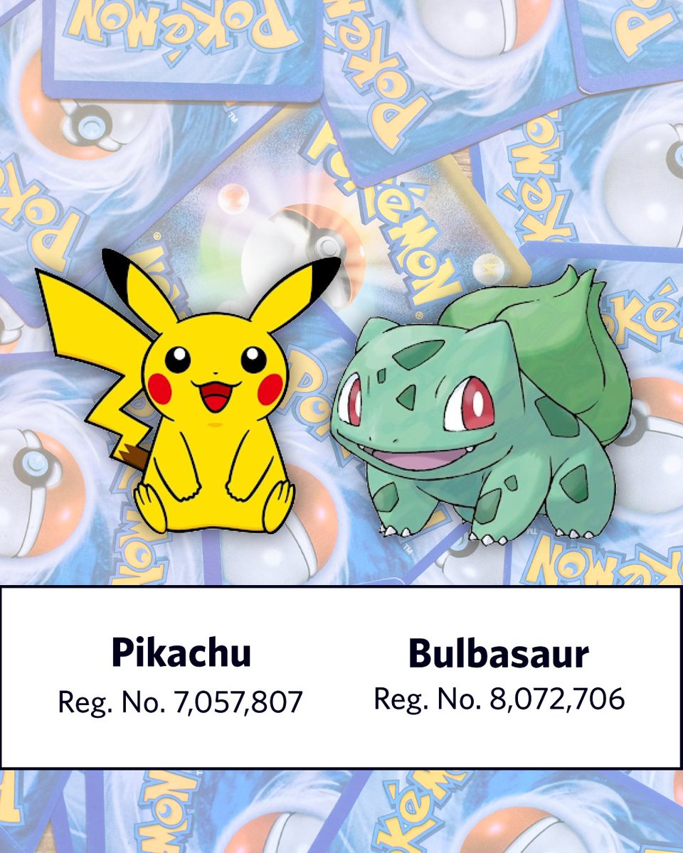Happy #PokemonDay!  For 30 years, Pokmon has been leveling up, and U.S.  trademarks help protect Bulbasaur, Pikachu, Squirtle, Charmander & more  across games, merch, and beyond. Gotta protect 'em all.