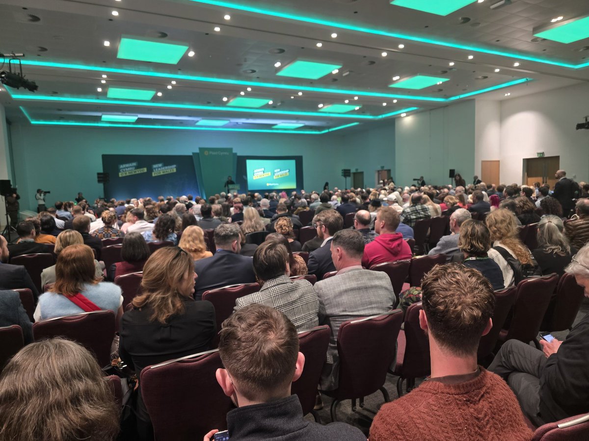 Easily the biggest crowd I've seen at a Plaid conference in the time I've been covering them. Rhun ap Iorwerth to speak shortly