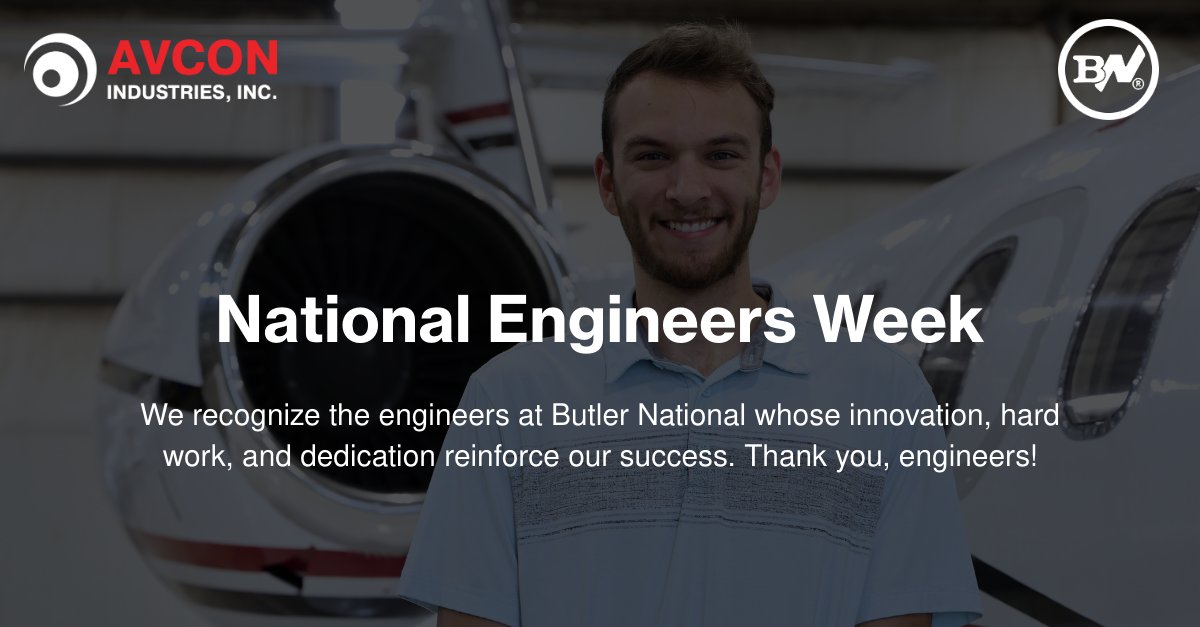 ButlerNational's tweet photo. Happy National Engineers Week!
This week, we recognized the engineers at Butler National whose innovation, hard work, and dedication reinforce our success. Thank you, engineers, for building aerospace solutions with us.
#EWeek #Engineering #STEM #AvconIndustries #ButlerNational $BUKS