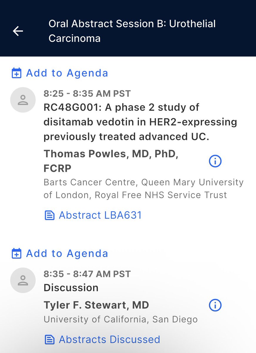 TiansterZhang's tweet photo. Ready for day 2 @ASCO #GU26!
Packed #bladdercancer orals this AM - #B15 trial from #MattGalsky, DV for HER2 mUC from @tompowles1, IMvigor011 ctDNA dynamics from @OncoBellmunt & discussions @DrTylerStewart #JonathanWright.
@OncoAlert @Uromigos @urotoday https://t.co/O6ght25NRg