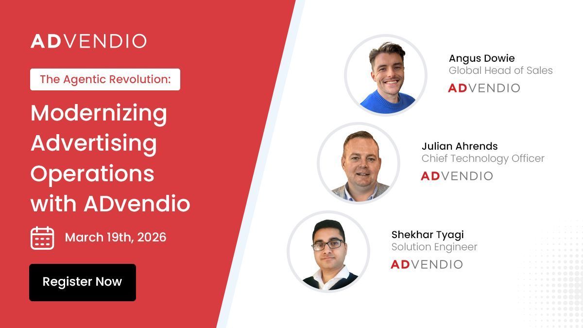 ADvendio's tweet photo. We’ve officially released the first Revenue OS for Agentic Advertising, and now, in our upcoming webinar on March 19th, it’s time to show you how it transforms the daily workflow of your sales and operations teams.

#adtech #salesforce

Secure your spot: https://t.co/4PuVOuFr3m https://t.co/LJdjui05Yg