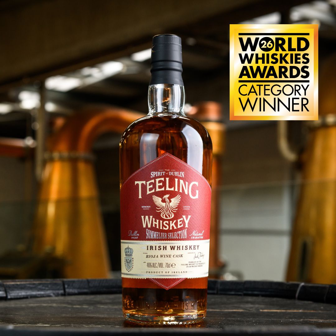 TeelingWhiskey's tweet photo. The Results Are In! 🏆 

We are thrilled to receive top honours at the World Whiskies Awards yesterday for our world-class whiskey, our distillery and the amazing people behind it all!

Now that's worthy of a Teeling toast this weekend! 

#TeelingWhiskey #WorldWhiskiesAwards https://t.co/PLosuBzCx1
