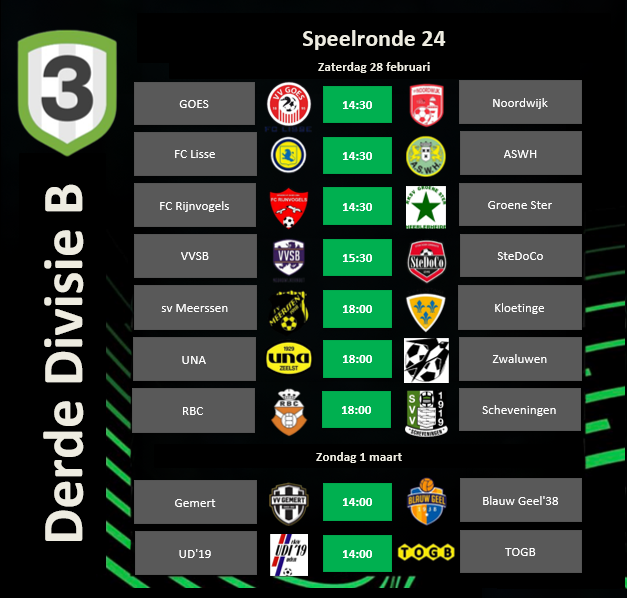 Derde Divisie tweet media