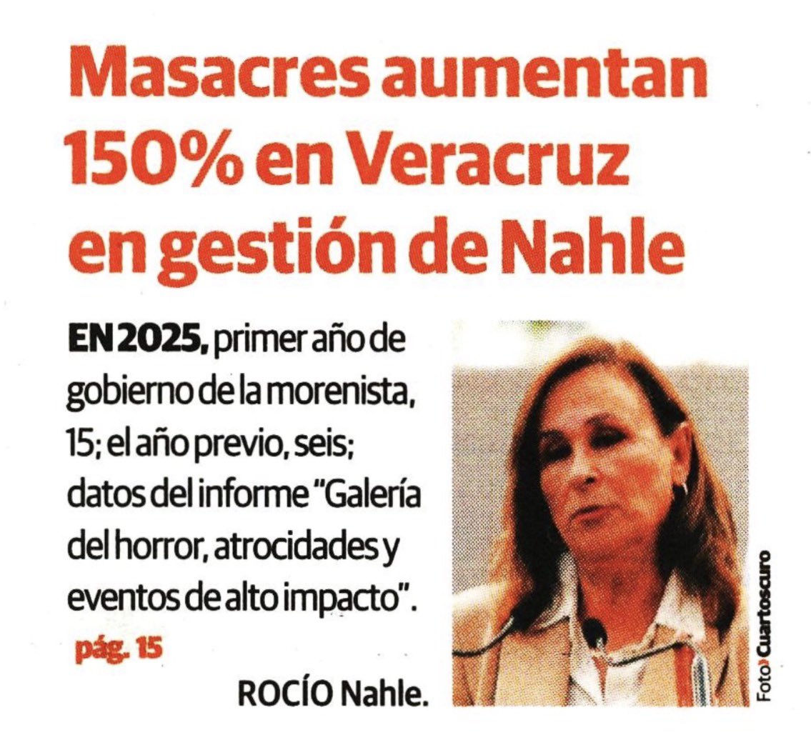 avieu's tweet photo. En Veracruz, las masacres aumentaron 150% en el primer año de gobierno de Rocío Nahle.
#MorenaElCáncerDeMéxico https://t.co/osumlNlN0J