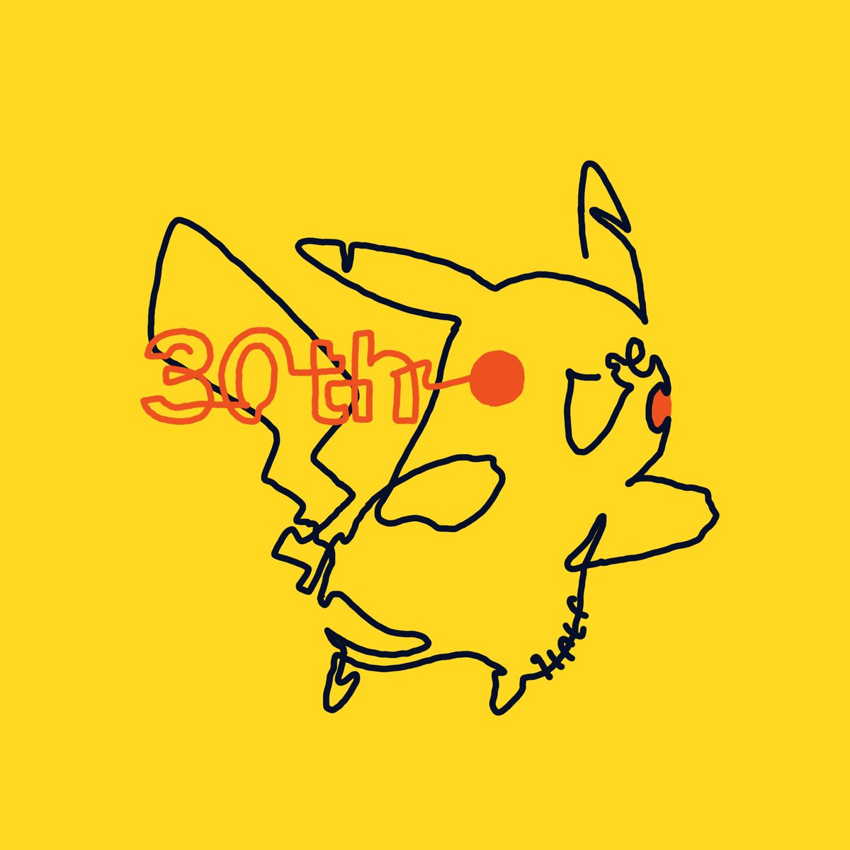 YUIHALF's tweet photo. ポケモン30周年おめでとう⚡️
ピカチュウ一筆書き

#fanart #pokemon https://t.co/Jr99KUbpZZ