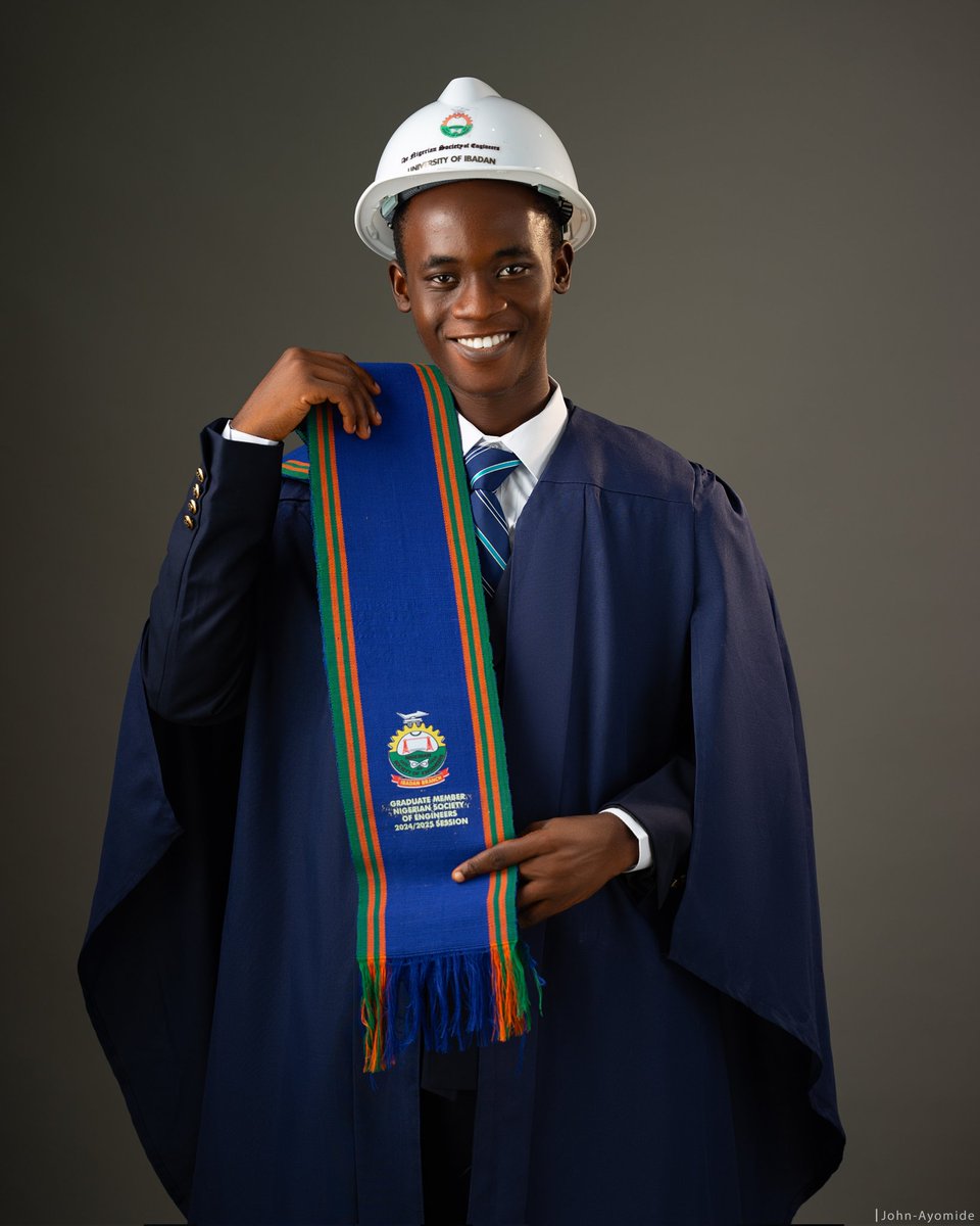 Alexei4i_'s tweet photo. 2019 - 2026. 
10 semesters, 1 degree, and still 0 major titles for Arsenal.

Introducing myself,
HAMZAT FADLULLAH ADEDEJI, GMNSE
B. Sc Mechanical Engineering, University of Ibadan. https://t.co/mCfr9z9iz4