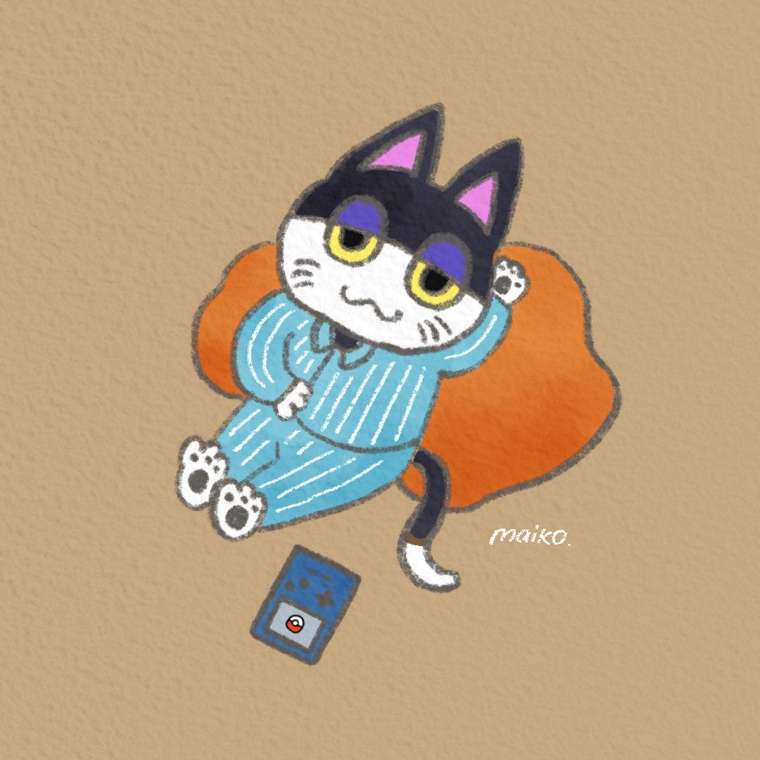 konpeito_ma's tweet photo. ゲームしながら寝落ち😴

#あつまれどうぶつの森
#ACNH 
#あつ森イラスト
#あつ森美術部 https://t.co/RU1b3b2qGO
