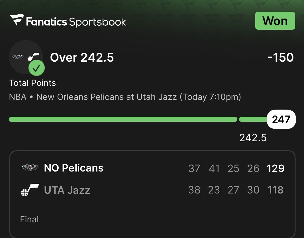 We Ended our night like this last night 🔥💰🥷🏾

✅ Islanders ML 🐶 (+125)
✅ Pelicans vs Jazz Total Points Over 242.5 

📊 Join <a href="/PlaymakerDirect/">Playmakers Directive</a> ⬇️
🔥 30% OFF 1st month w/code👇
🖥️ Use promo code: HEIST
🔗 beacons.ai/stripchaser